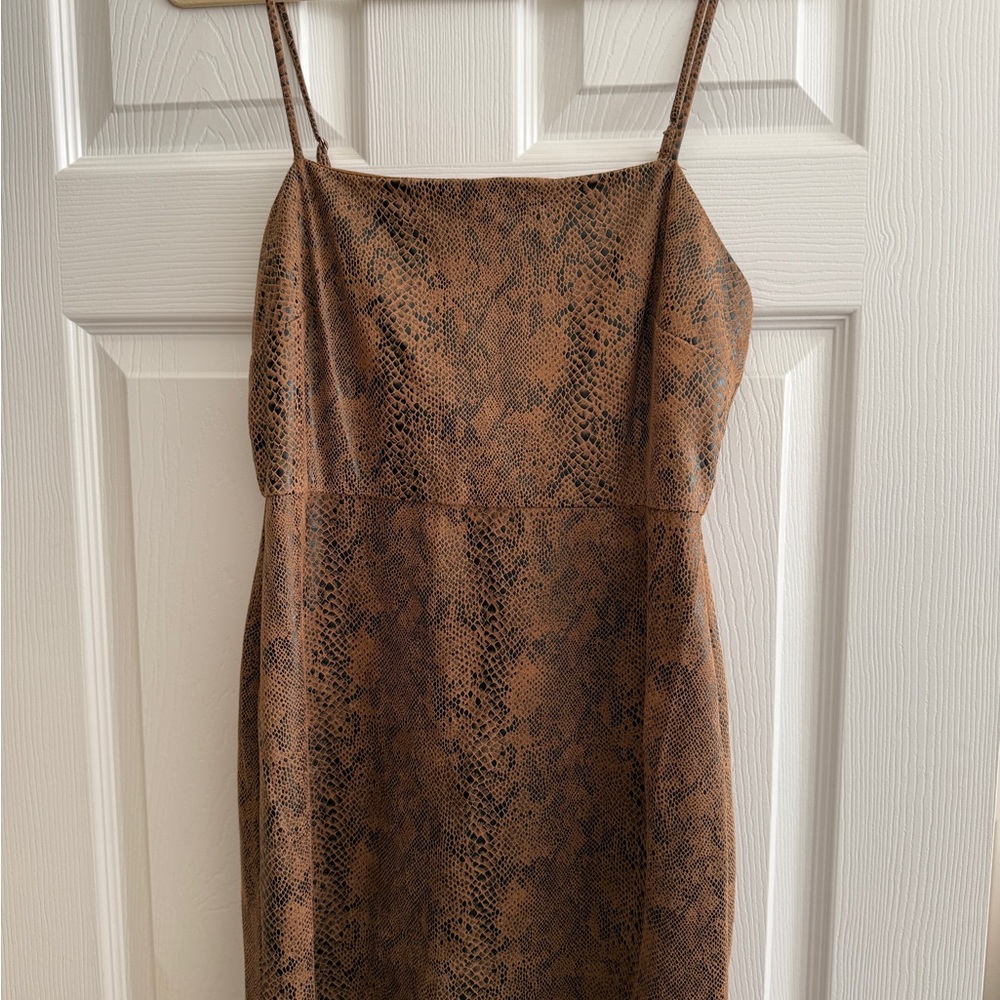 AQUA snake print dress with Elegant Design